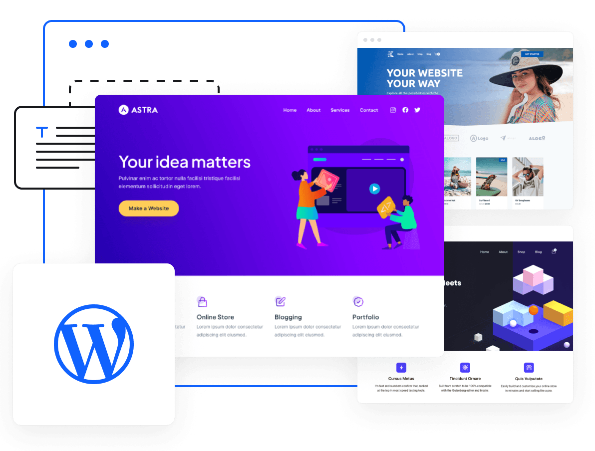 Interface de temas do WordPress